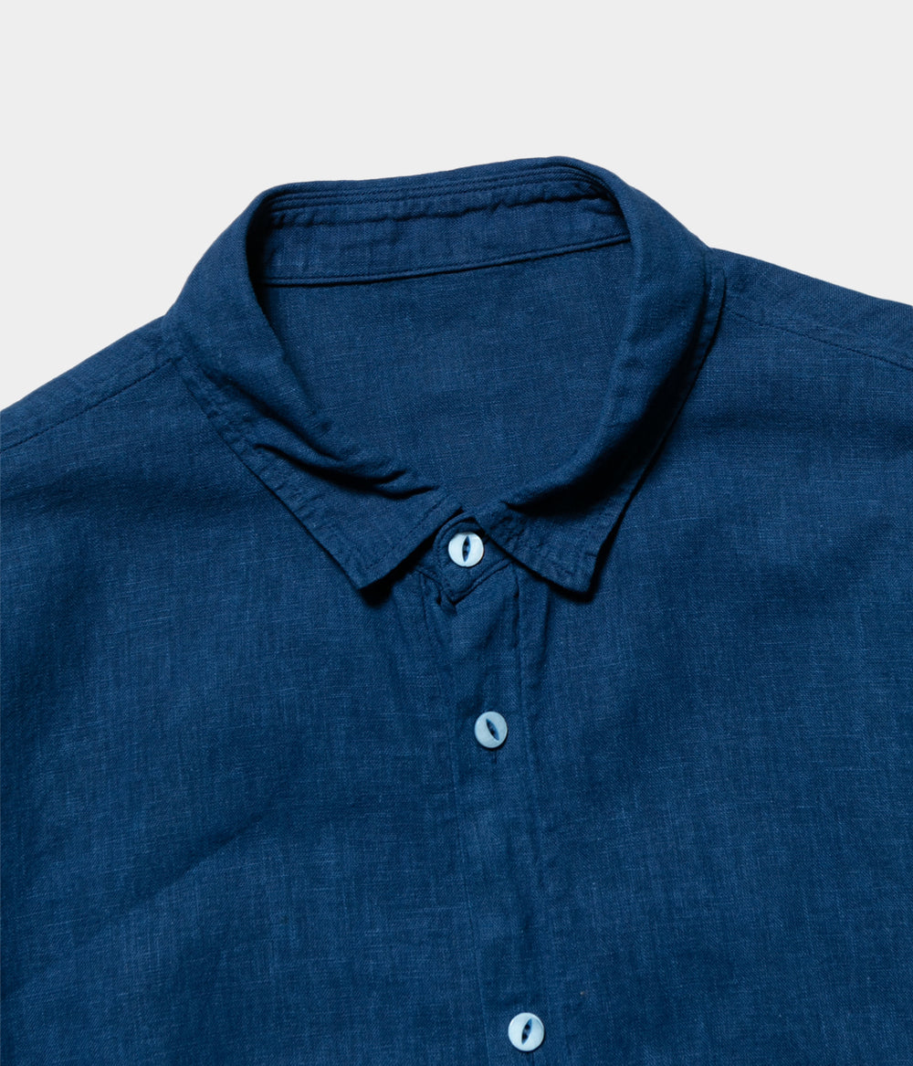 MITTAN 竹半袖シャツ 藍(濃) サイズ3【染め直し】 MITTAN (ミッタン) 竹半袖シャツ - SOUTH STORE