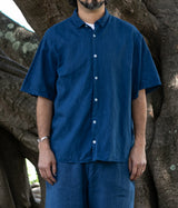 MITTAN "SH-96" Bamboo short sleeve shirt (Ryukyu indigo dyed) 