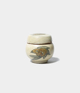 Jiro Kinjo "Line carved fish pattern tea pot"
