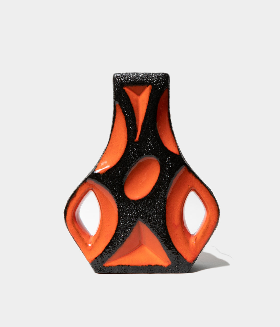 【Fat Lava】Roth Ceramic 赤×黒　フラワーベース FAT LAVA 