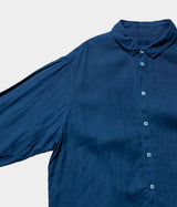 MITTAN "SH-69" Cannabis shirt large (Ryukyu indigo dyeing) 