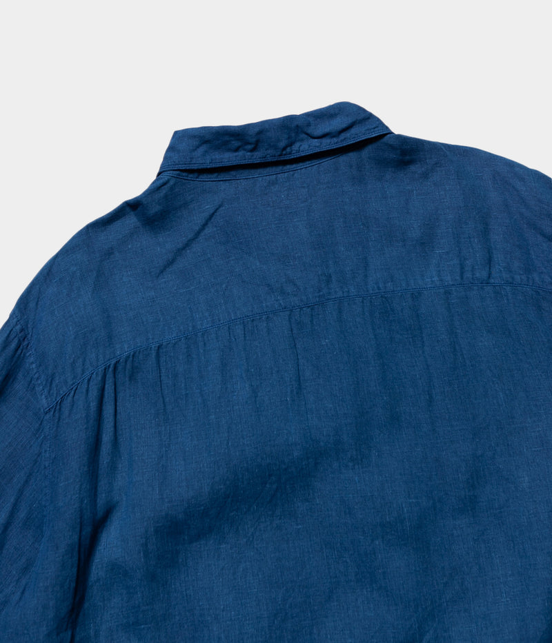 MITTAN "SH-69" Cannabis shirt large (Ryukyu indigo dyeing) 