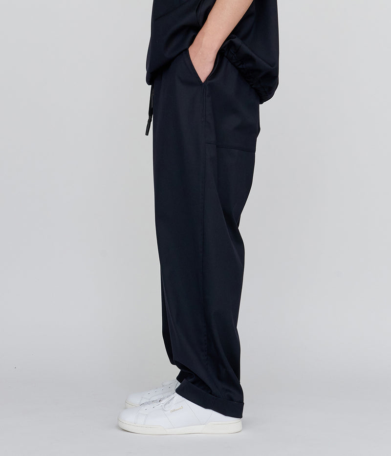 UNTRACE "TECH WOOL SUPER TAPERED CUFFS PANTS"