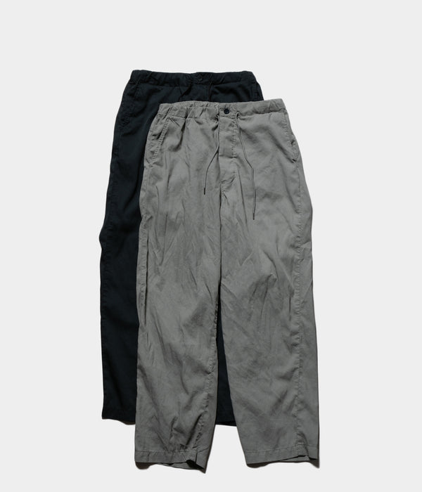 STILL BY HAND "PT04241" Garment-dyed easy pants