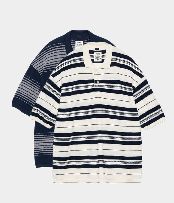 NANAMICA "Stripe Polo Sweater"