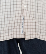 NANAMICA "Open Collar Panama Plaid S/S Shirt"