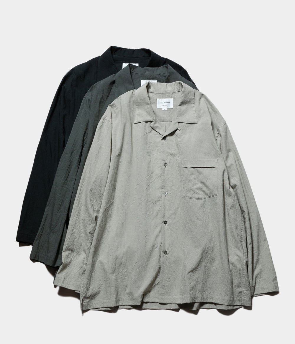 still by hand SH08242 コットンシルクシャツ　46サイズ still by hand SH08242 コットンシルクシャツ 46サイズ - メルカリ