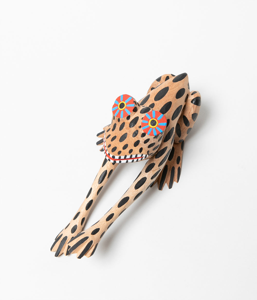 OAXACAN WOOD  CARVING オアハカンウッドカービング　カエル OAXACA WOOD CARVING 