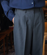 A.PRESSE "Wool Gabardine Trousers"