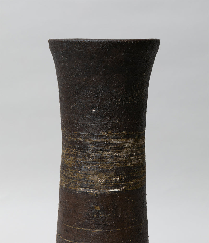 Komura Sohan "Cylindrical Flower Vase" (Okinawa Arayaki)