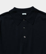 A.PRESSE "Wool Knit L/S Polo Shirt"