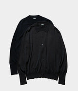 A.PRESSE "Wool Knit Polo Collar Cardigan"