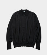 A.PRESSE "Wool Knit Polo Collar Cardigan"