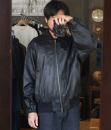 SSSTEIN "LEATHER ZIP SHORT JACKET"