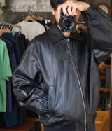 SSSTEIN "LEATHER ZIP SHORT JACKET"