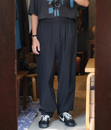 SSSTEIN "WINDBREAKER EASY WIDE TROUSERS"