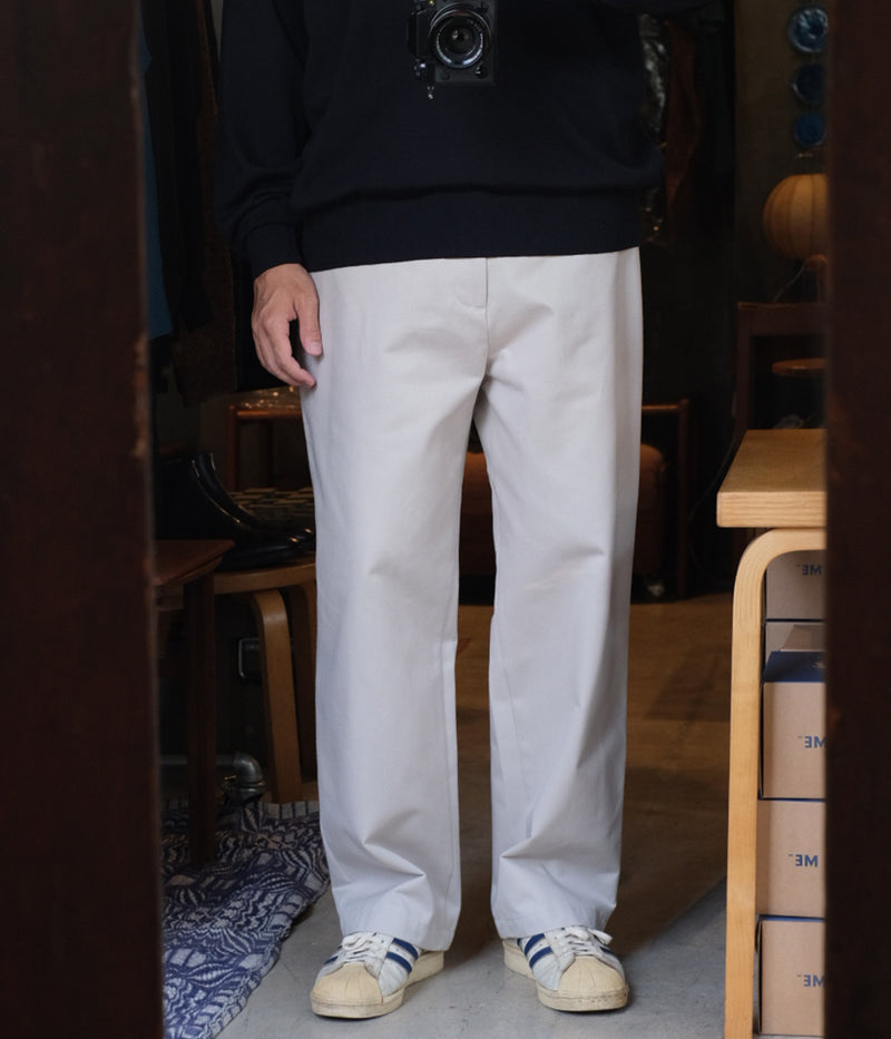 A.PRESSE "Type.1 Silk Blend Chino Trousers"