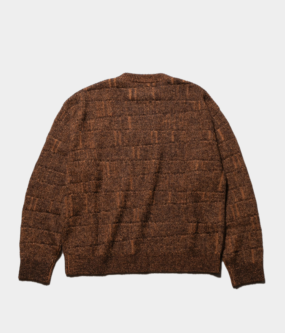 yoke 20AW グラデーションボーダーニット ブラウン 【公式通販】