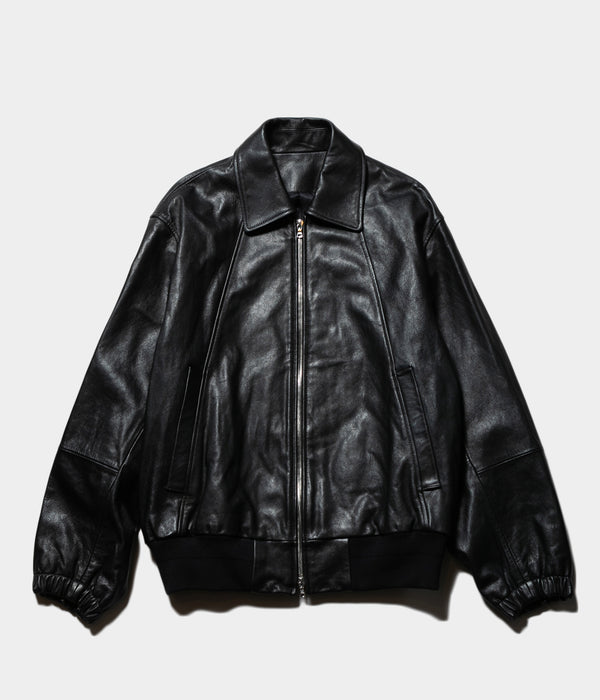 SSSTEIN "LEATHER ZIP SHORT JACKET"