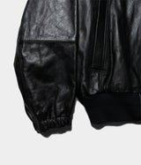 SSSTEIN "LEATHER ZIP SHORT JACKET"