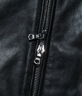 SSSTEIN "LEATHER ZIP SHORT JACKET"