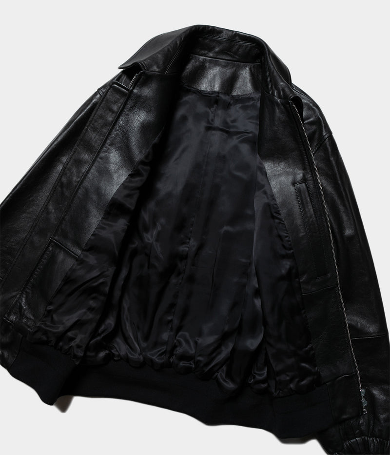 SSSTEIN "LEATHER ZIP SHORT JACKET"