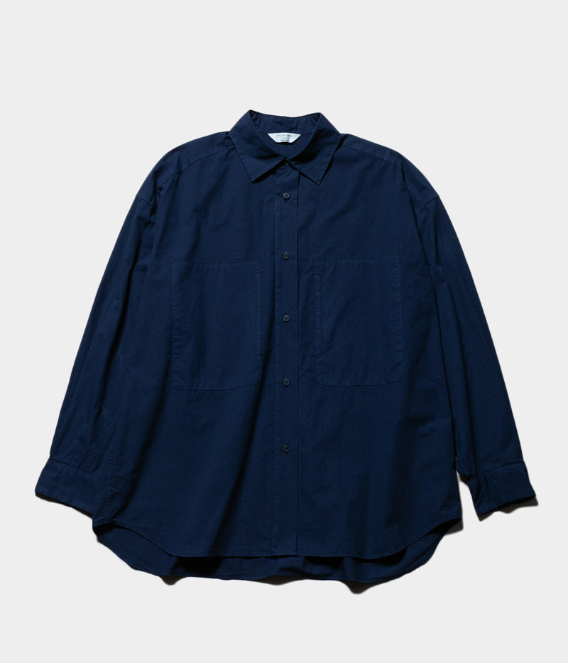 STILL BY HAND "SH01243" Garment-dye over shirt