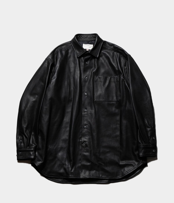 YOKO SAKAMOTO "LEATHER BIG SHIRT" 