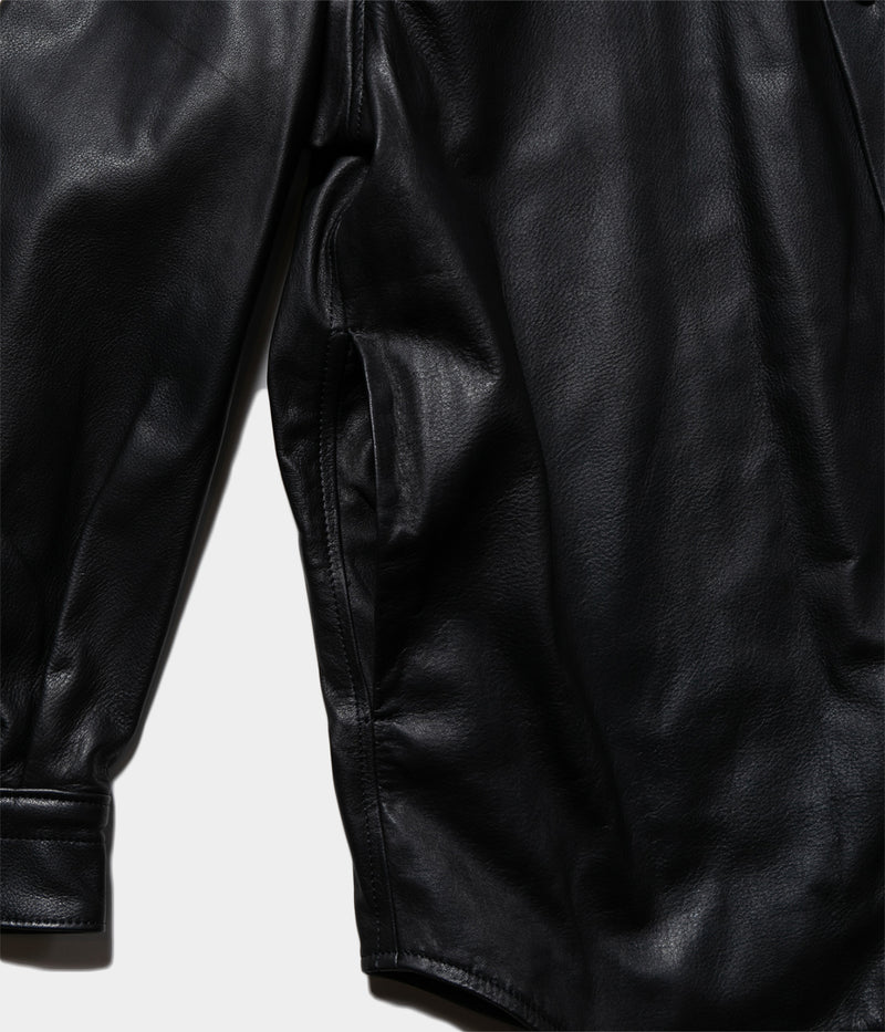 YOKO SAKAMOTO "LEATHER BIG SHIRT" 