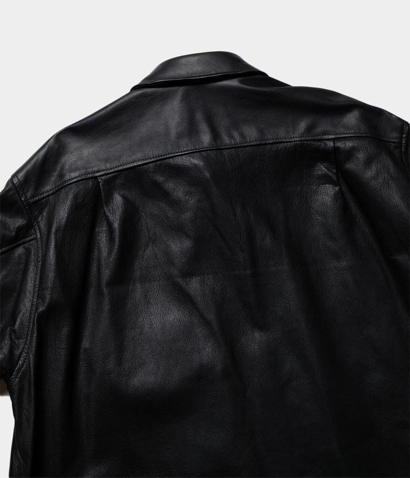 YOKO SAKAMOTO "LEATHER BIG SHIRT"