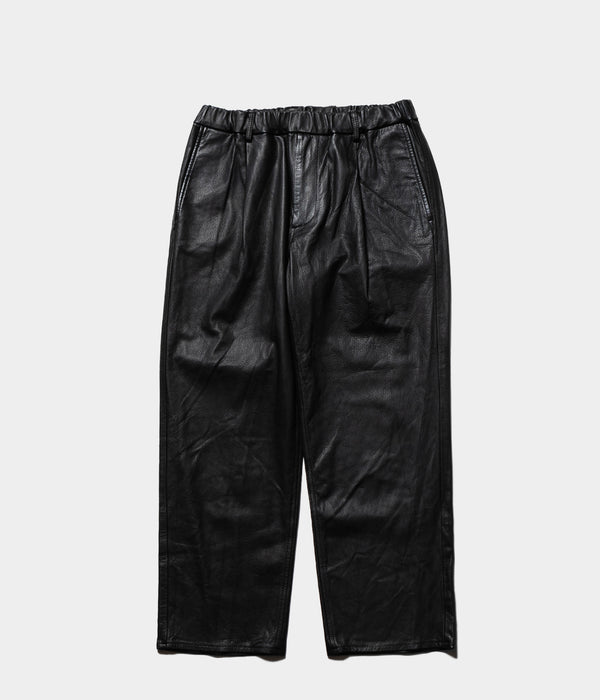 YOKO SAKAMOTO "LEATHER STRAIGHT PANTS" 