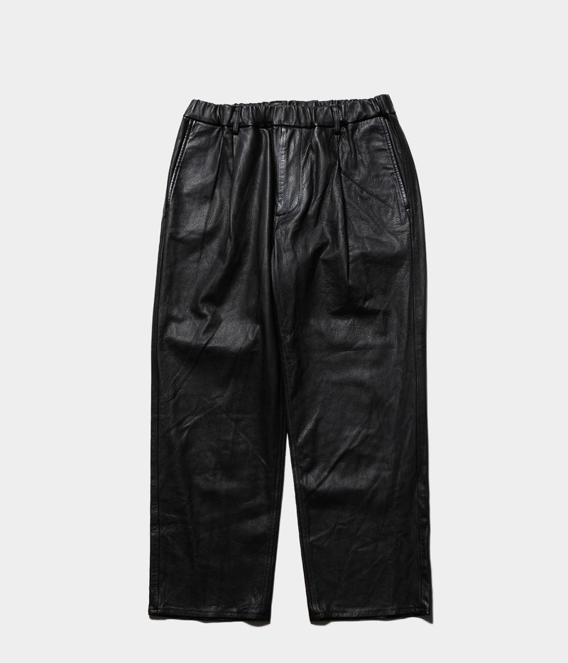 YOKO SAKAMOTO "LEATHER STRAIGHT PANTS"