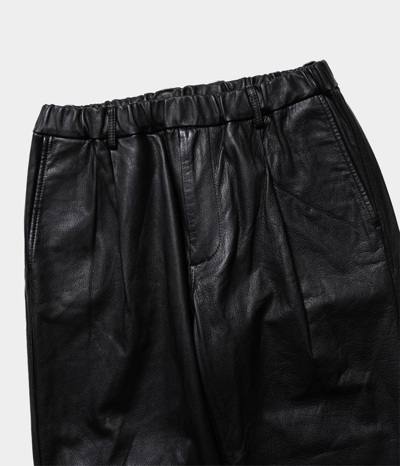 YOKO SAKAMOTO "LEATHER STRAIGHT PANTS" 