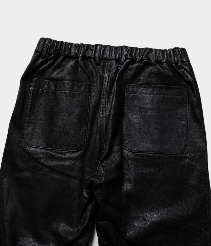 YOKO SAKAMOTO "LEATHER STRAIGHT PANTS" 