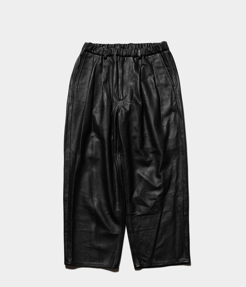 YOKO SAKAMOTO "LEATHER WIDE PANTS" 