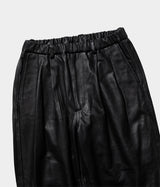 YOKO SAKAMOTO "LEATHER WIDE PANTS" 