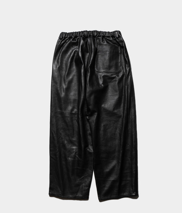 YOKO SAKAMOTO "LEATHER WIDE PANTS"