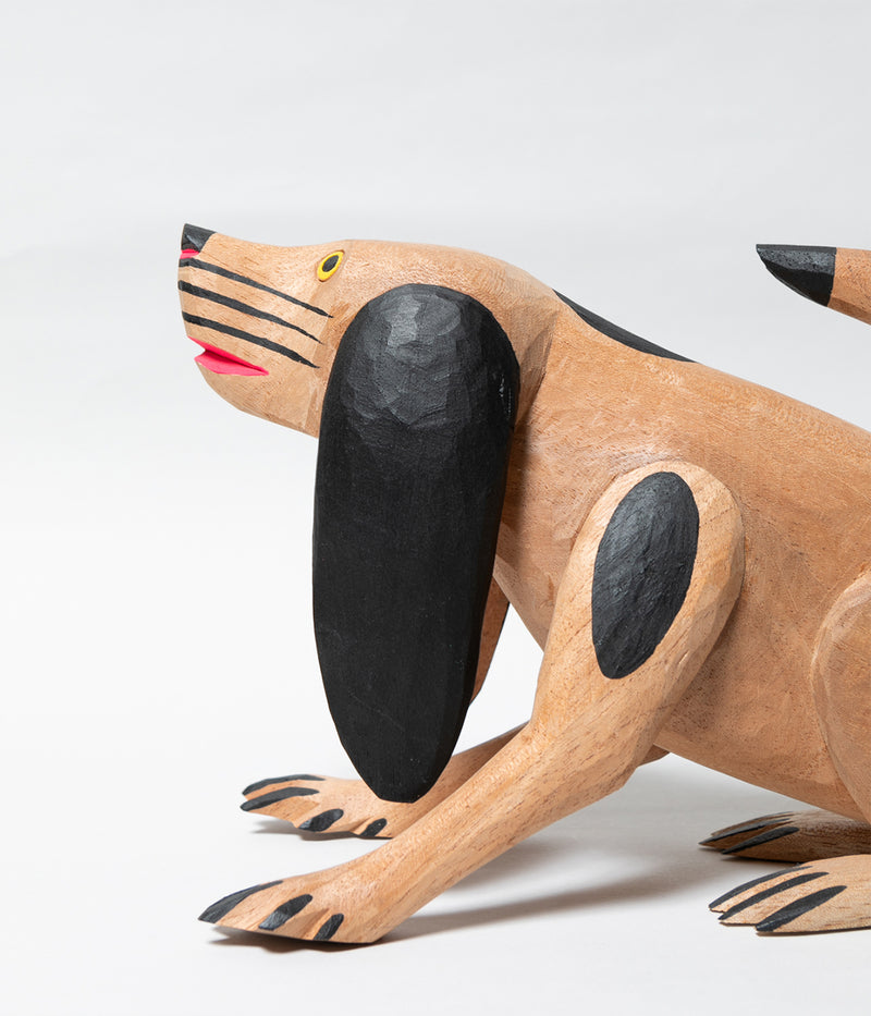 OAXACA WOOD CARVING "Dog (by Isaias Jimenez)"