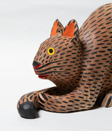 OAXACA WOOD CARVING "Cat (by Isaias Jimenez)"