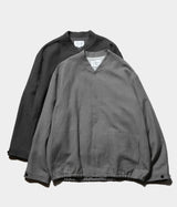 STILL BY HAND "BL05243" Linen wool mix blouson