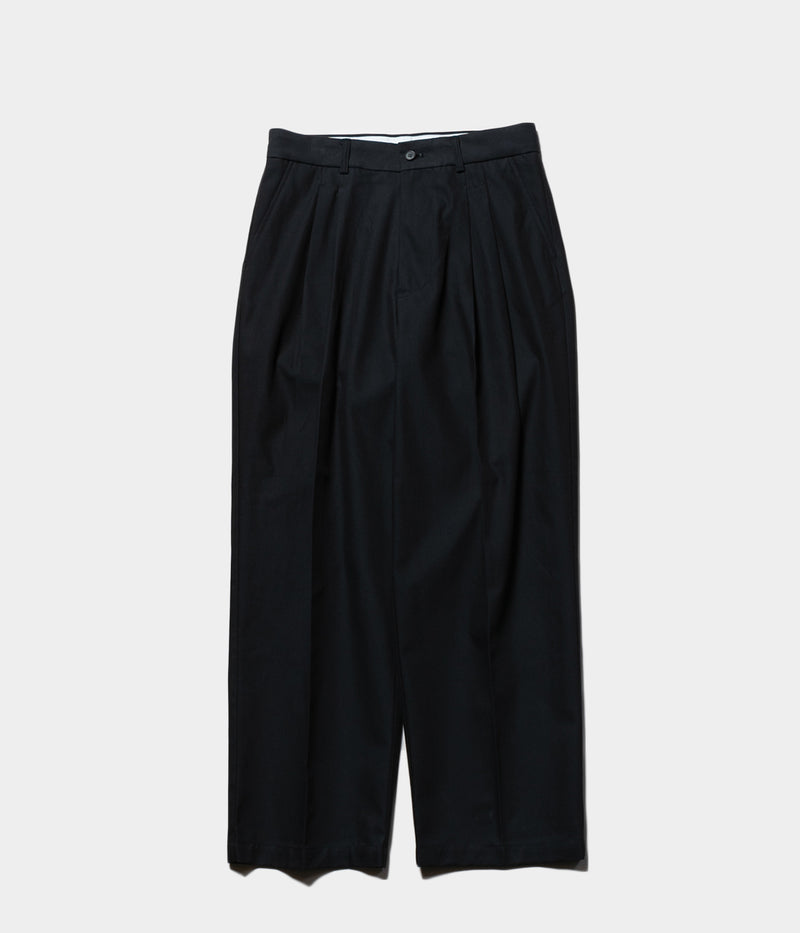 STILL BY HAND "PT09243" Deep tuck pressed pants