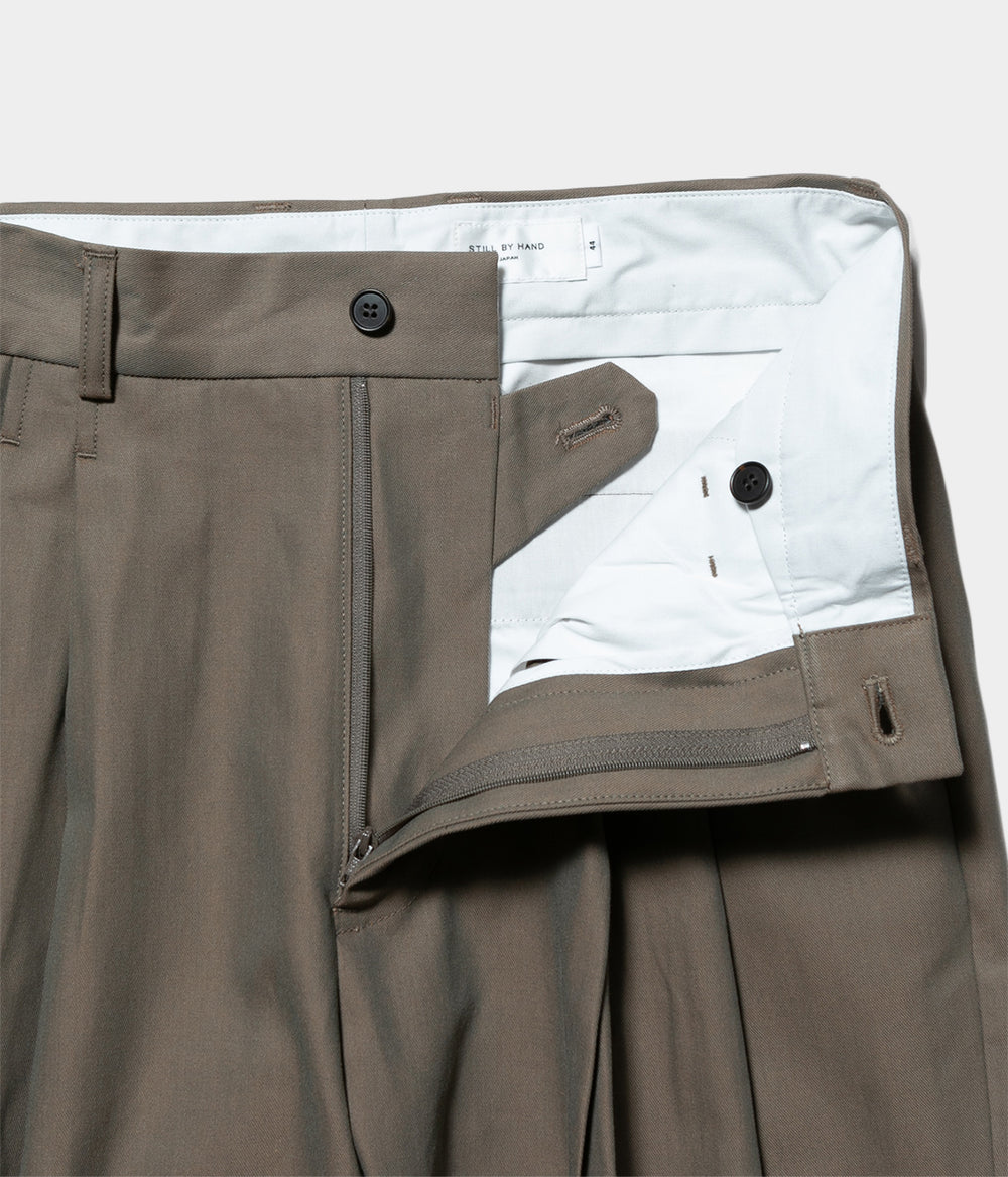 パンツ STILL BY HAND 24SS DEEP TUCK SHORTS STILL BY HAND ディープ タック プレスド パンツ Deep tuck