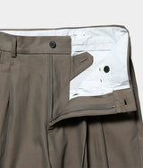 STILL BY HAND "PT09243" Deep tuck pressed pants