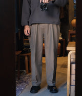 STILL BY HAND "PT09243" Deep tuck pressed pants