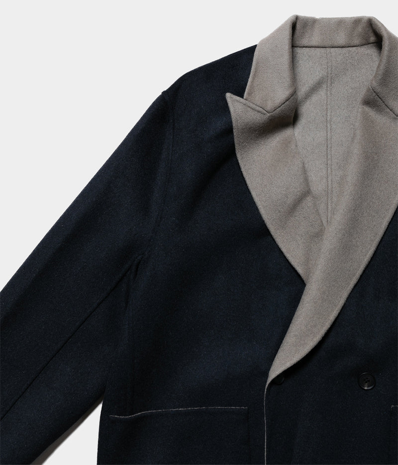 SSSTEIN "REVERSIBLE PEAK LAPEL JACKET"