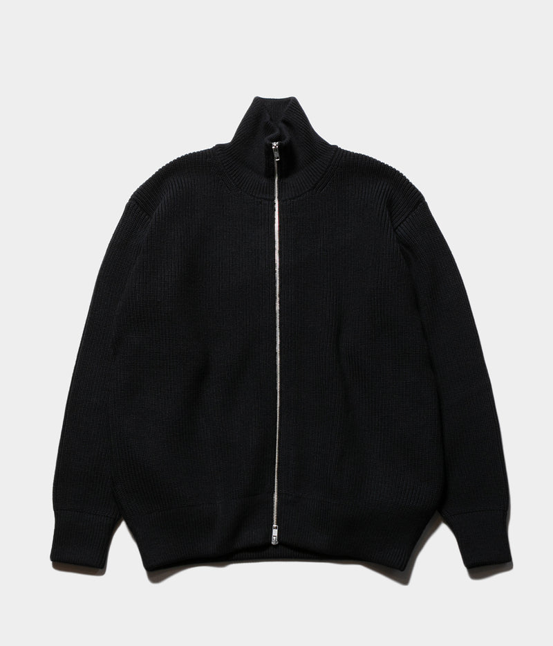 SSSTEIN "OVERSIZED DRIVERS KNIT ZIP JACKET"