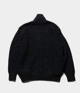 SSSTEIN "OVERSIZED DRIVERS KNIT ZIP JACKET"