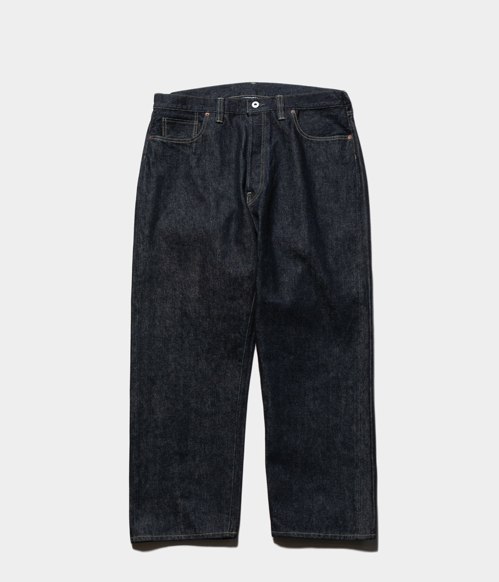 パンツ Washed Denim Wide Pants(AP-4001)ONE WASH A.PRESSE - アプレッセ Washed Denim Wide Pants(AP-4001)ONE