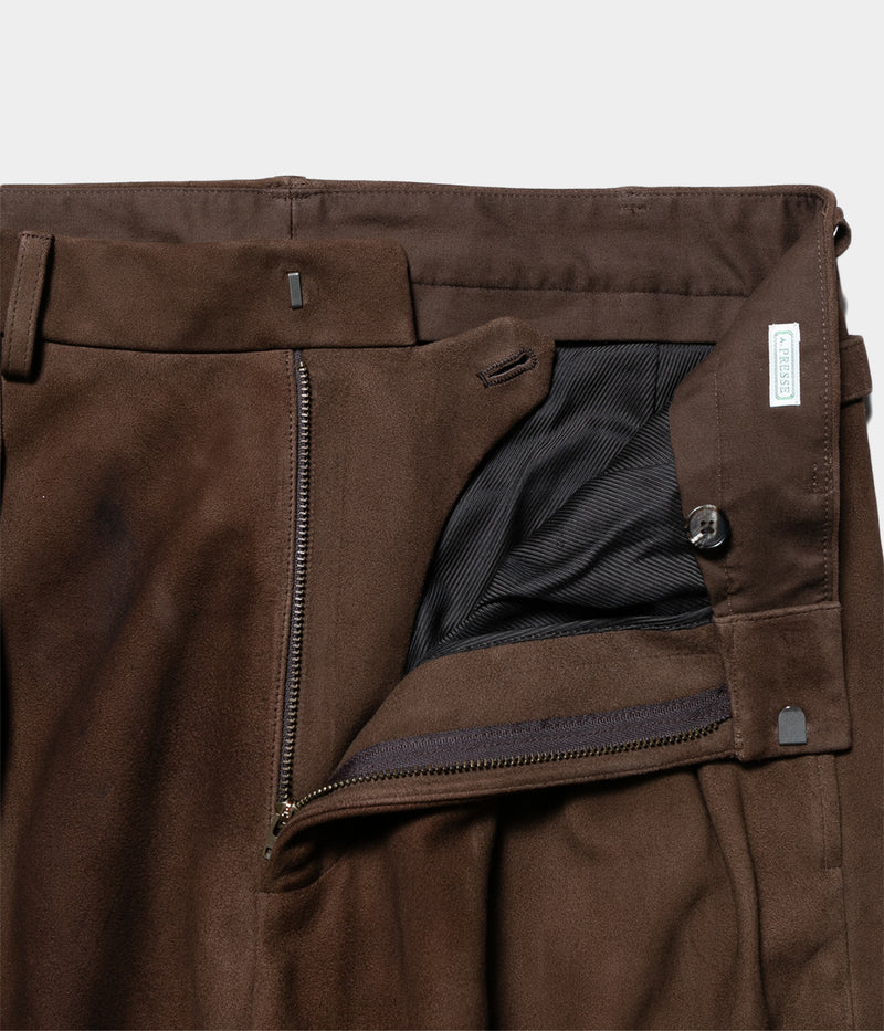 A.PRESSE "Suede Trousers"