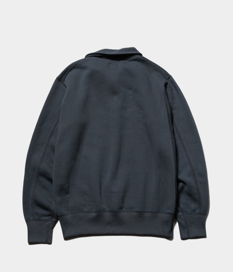 SCYE BASICS "Fleece Back Jersey Half Zip Pullover"